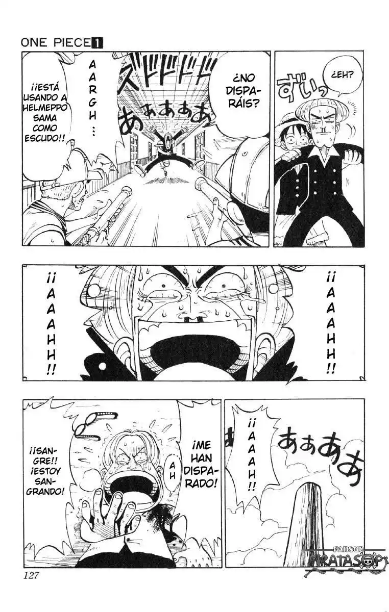 ONE PIECE Capitulo 5: "El Rey de los Piratas y el Maestro Espadachín" página 3