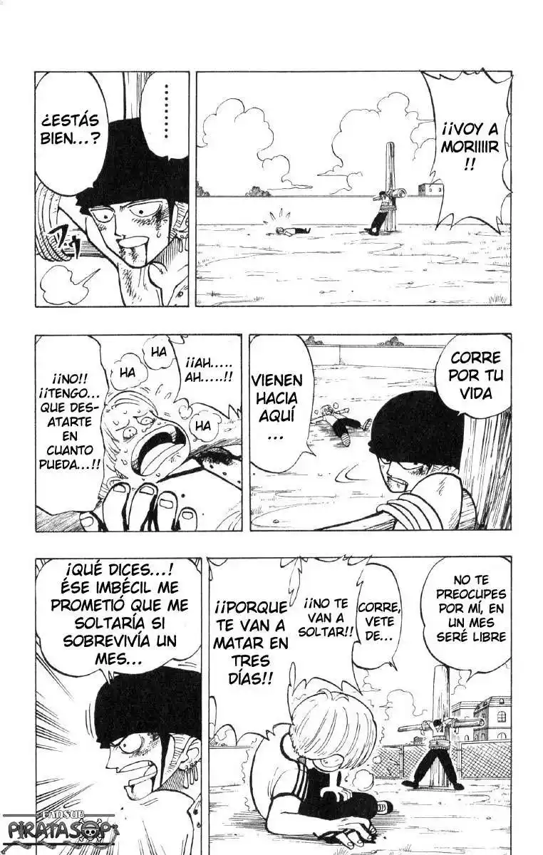 ONE PIECE Capitulo 5: "El Rey de los Piratas y el Maestro Espadachín" página 4