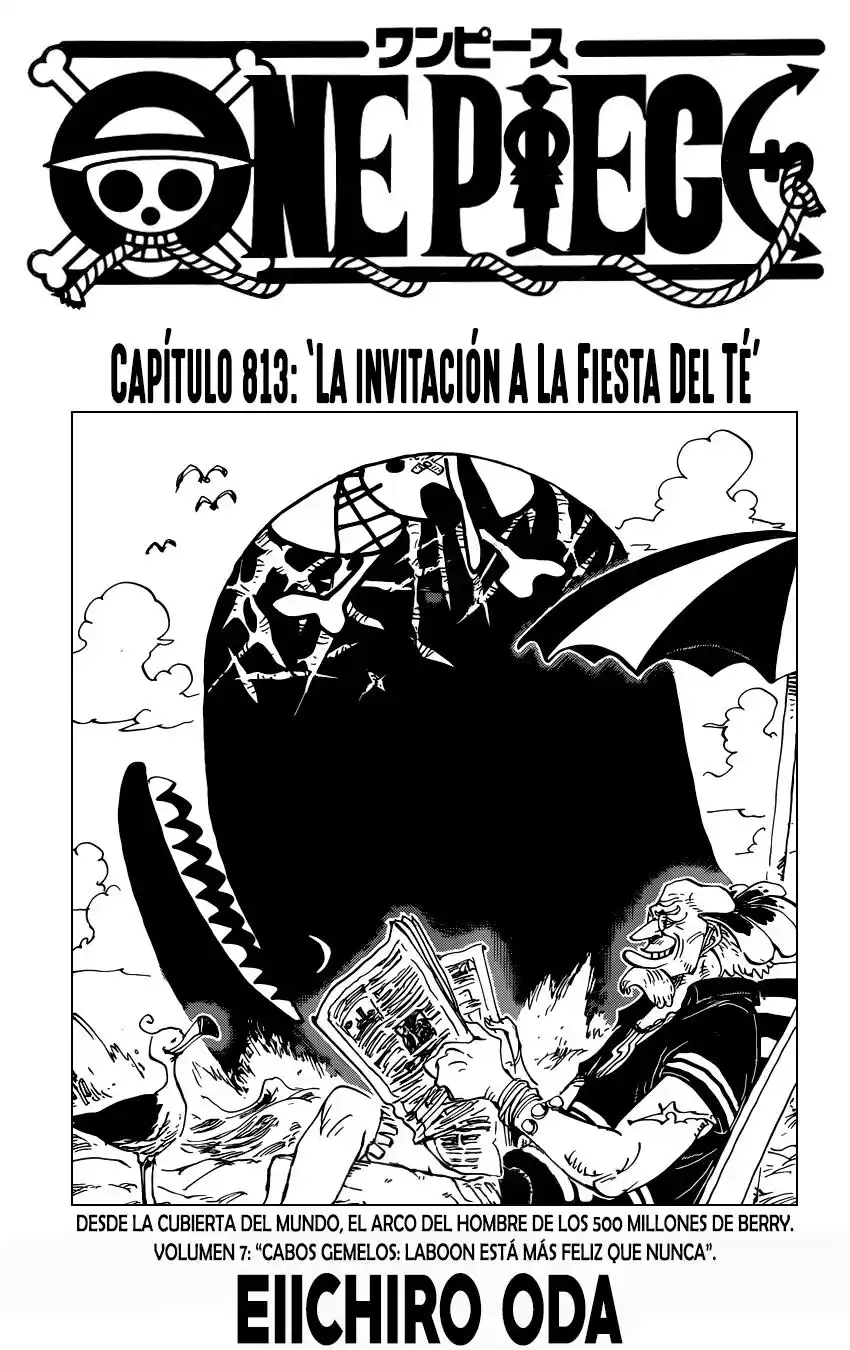 ONE PIECE Capitulo 813: Invitación a la fiesta del té página 2