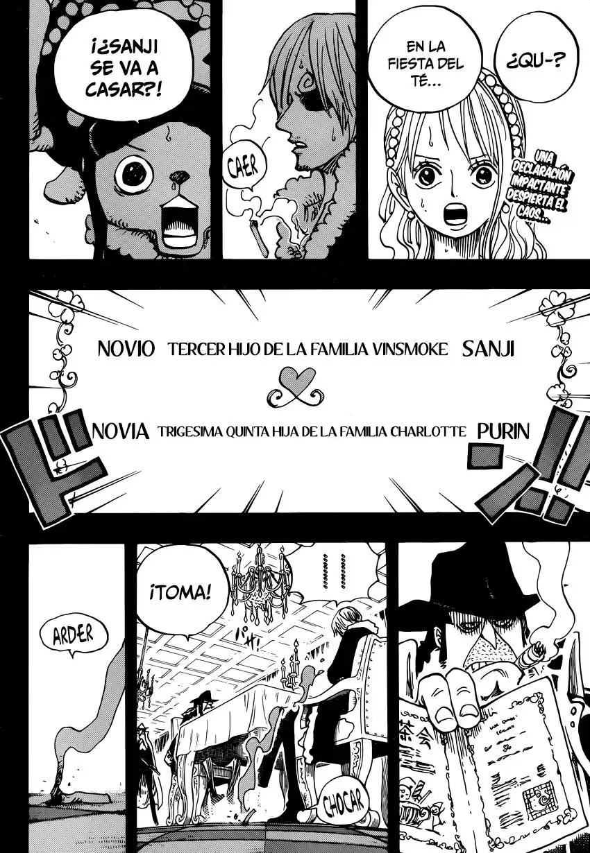 ONE PIECE Capitulo 813: Invitación a la fiesta del té página 3