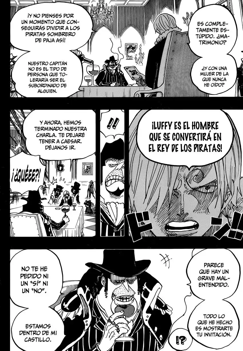 ONE PIECE Capitulo 813: Invitación a la fiesta del té página 7