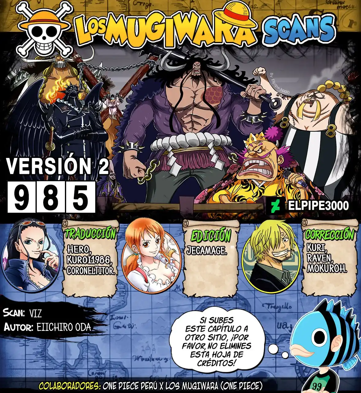 ONE PIECE Capitulo 985.5 página 1