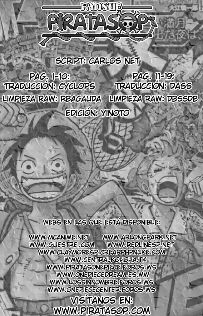 ONE PIECE Capitulo 485 página 20