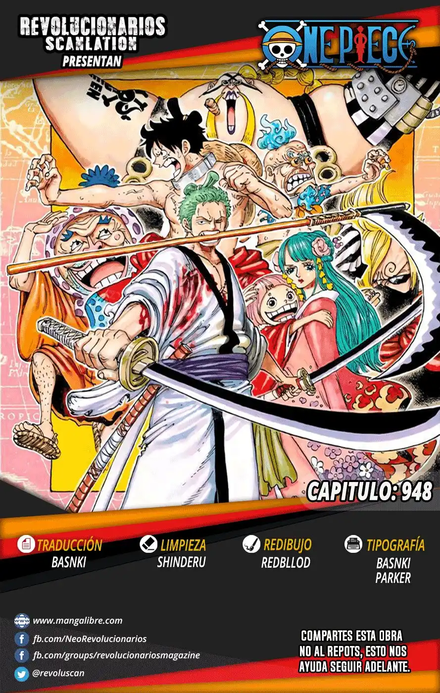 ONE PIECE Capitulo 948: Kawamatsu El Kappa Entra en Escena. página 1