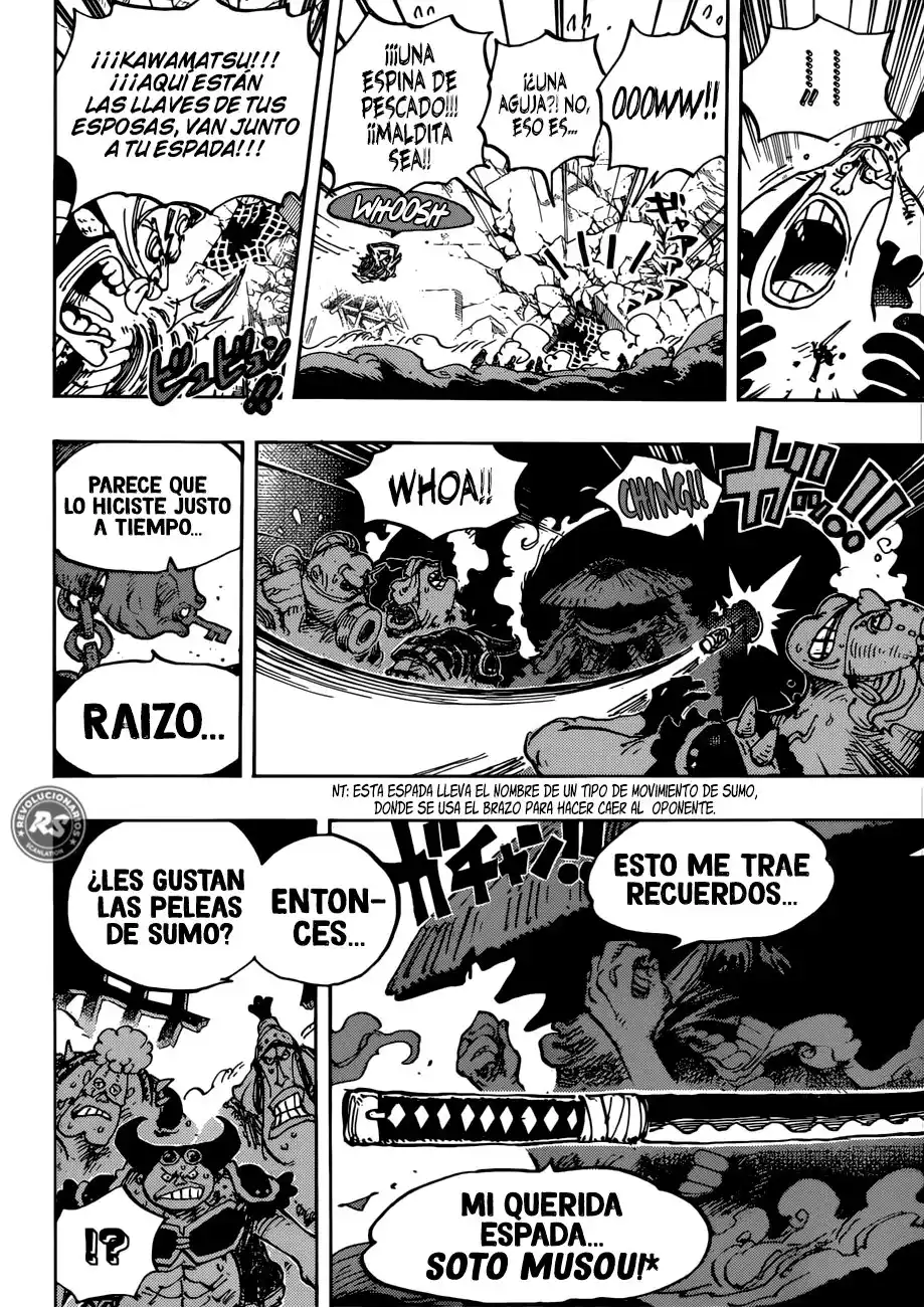 ONE PIECE Capitulo 948: Kawamatsu El Kappa Entra en Escena. página 10