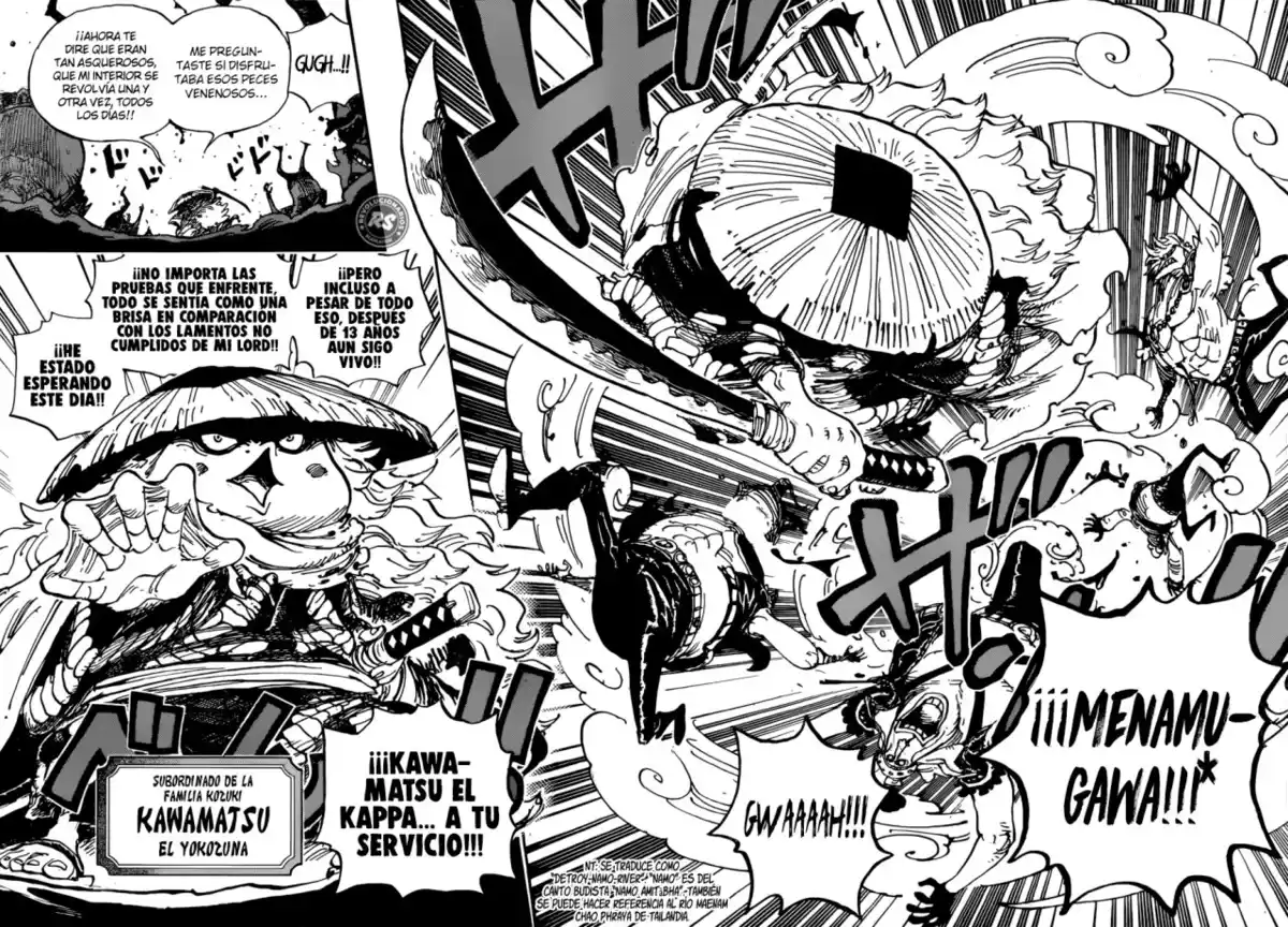 ONE PIECE Capitulo 948: Kawamatsu El Kappa Entra en Escena. página 12