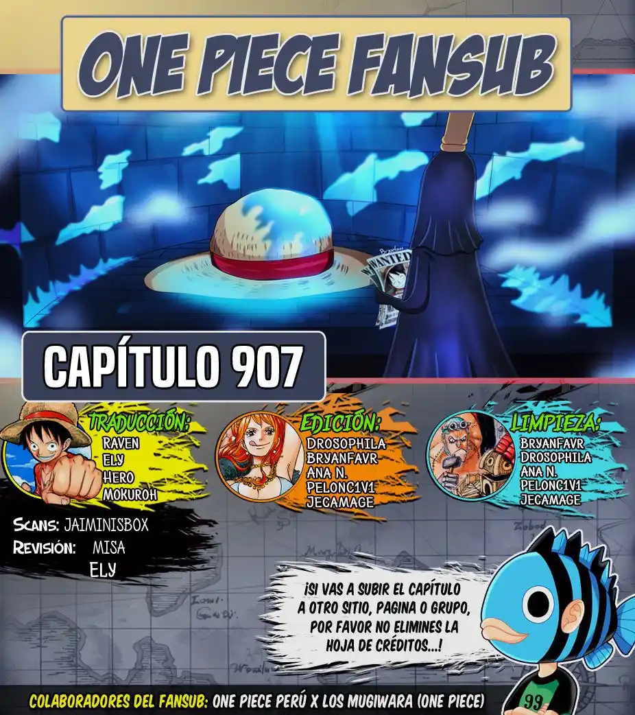 ONE PIECE Capitulo 907: El Trono Vacío página 1