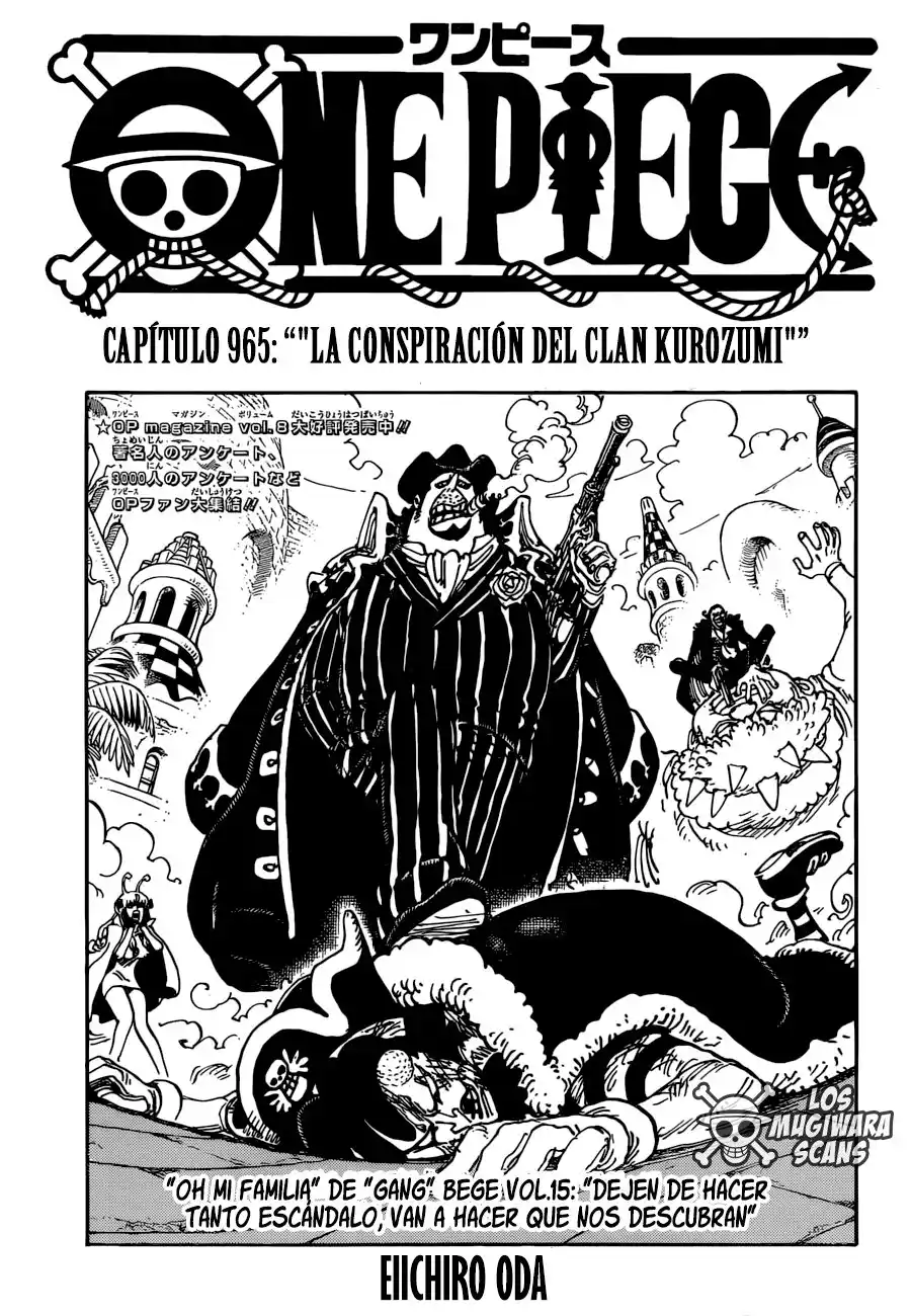 ONE PIECE Capitulo 965: La conspiración del clan Kurozumi página 2