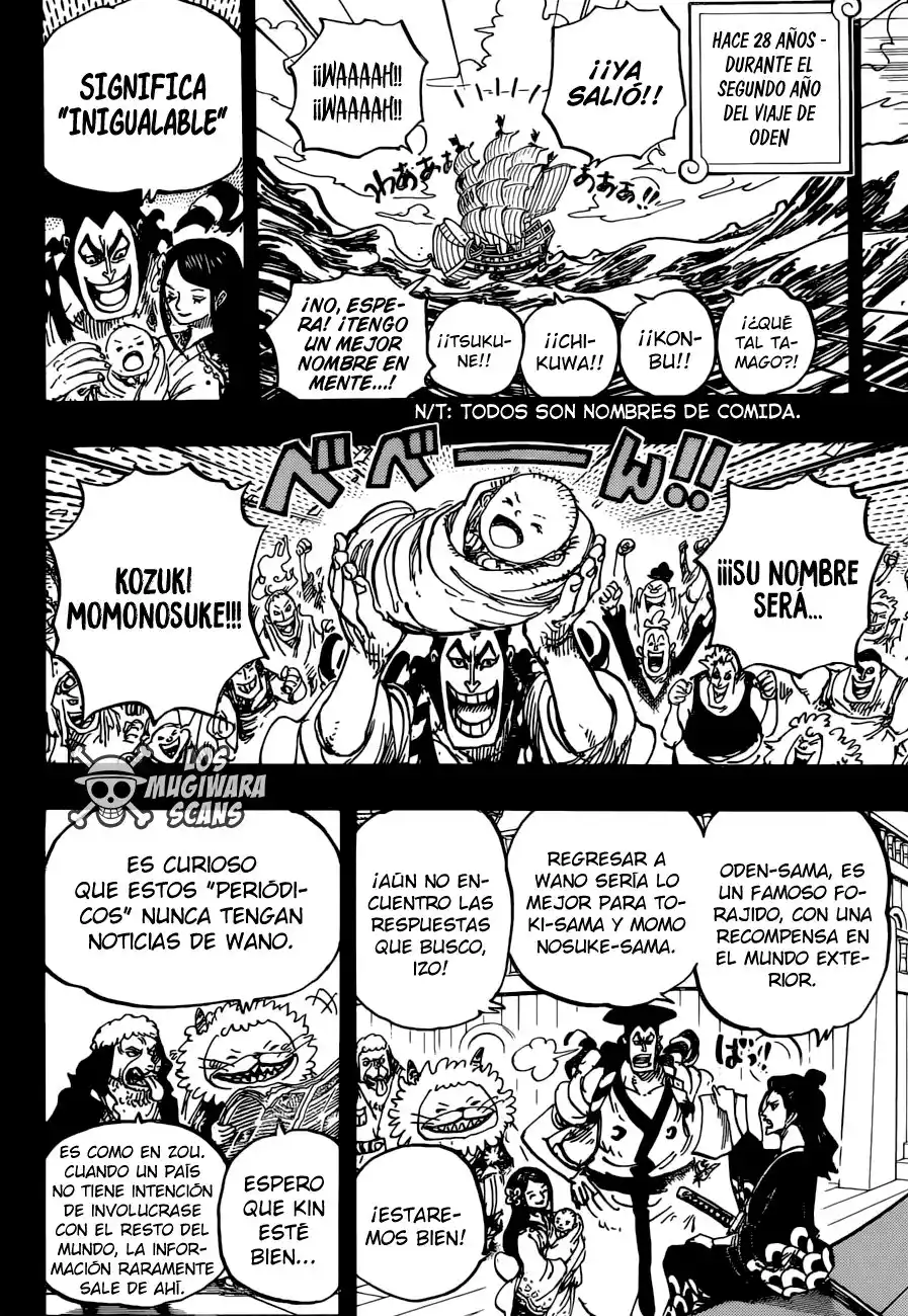 ONE PIECE Capitulo 965: La conspiración del clan Kurozumi página 5