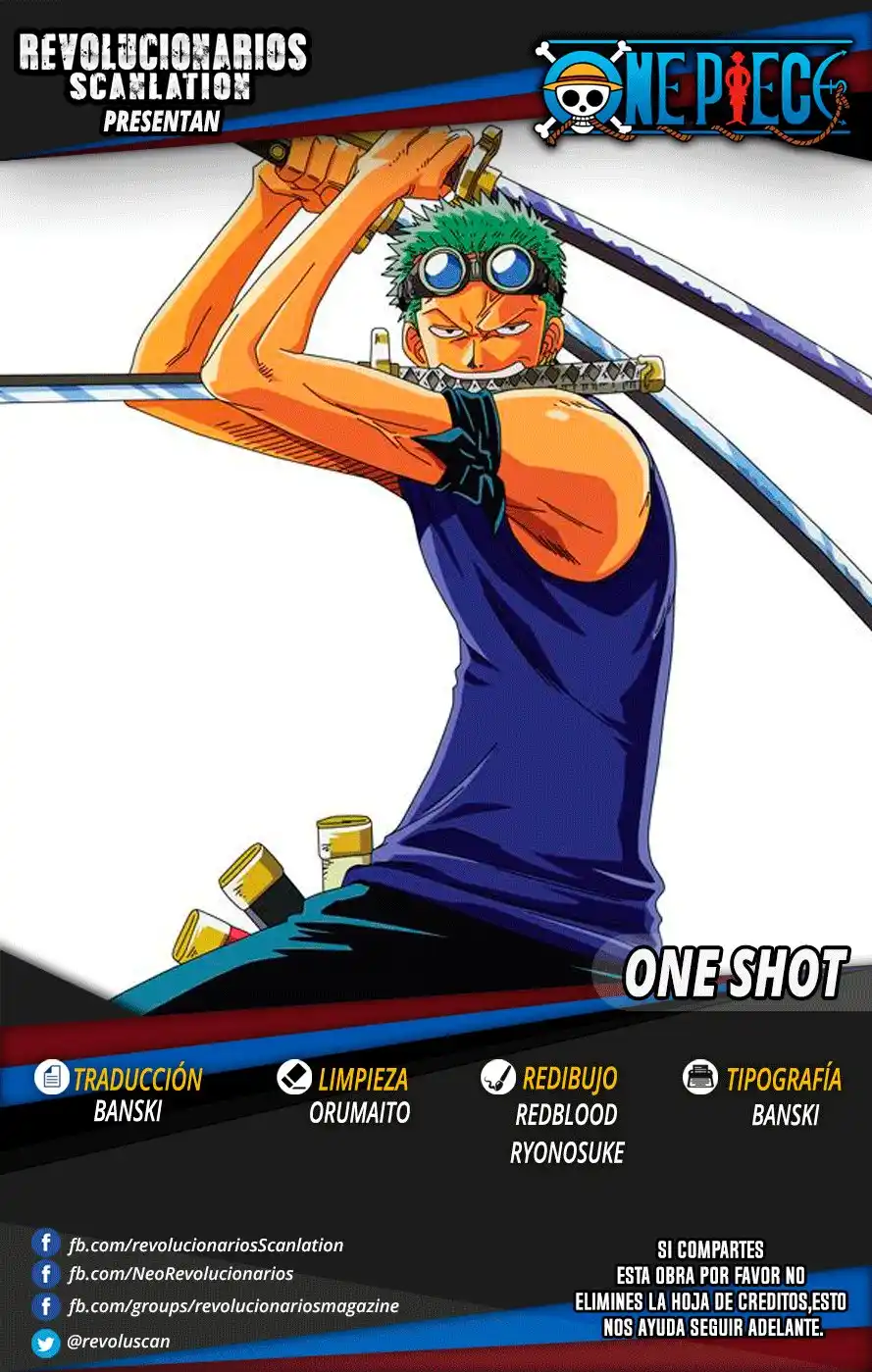 ONE PIECE Capitulo 949.5: One Piece - OneShot: Roronoa Zoro Cae en el Mar página 1