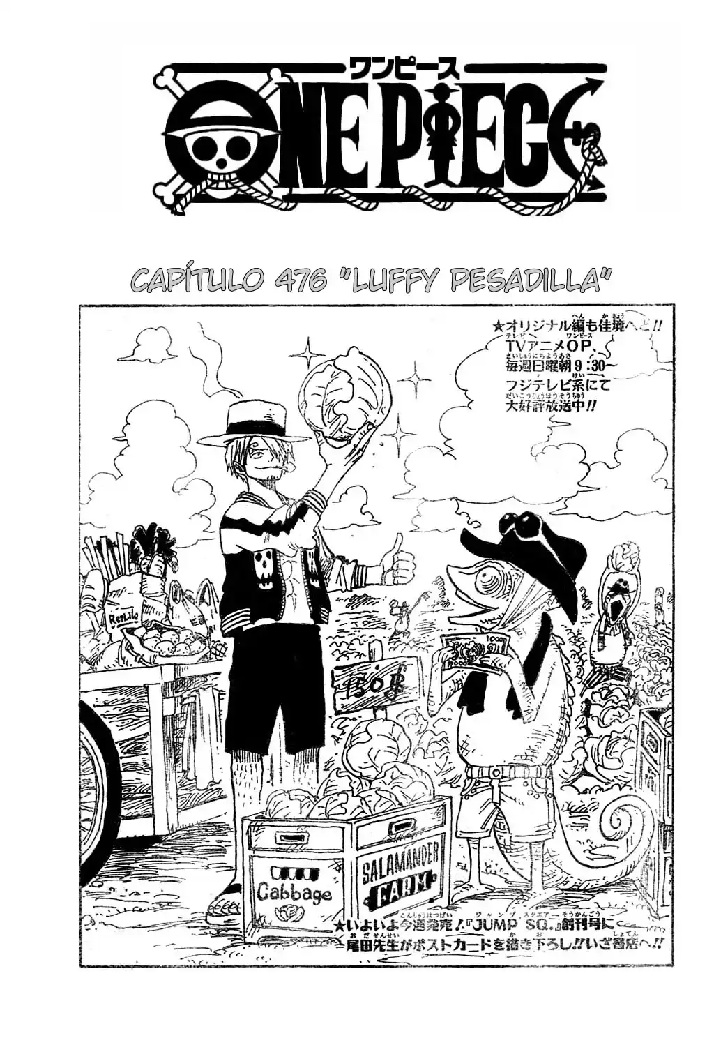 ONE PIECE Capitulo 476 página 1