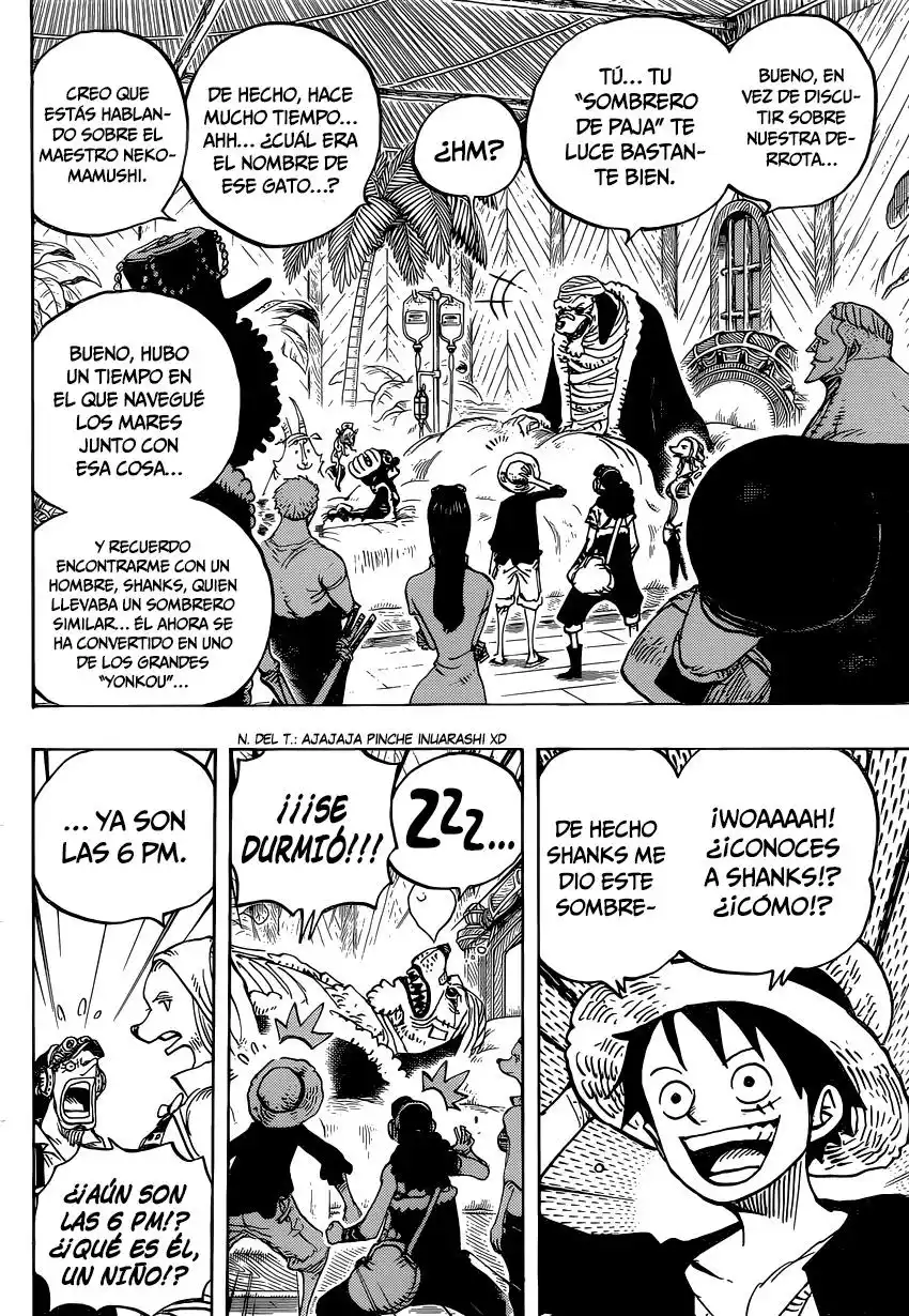 ONE PIECE Capitulo 809: Maestro Nekomamushi página 5