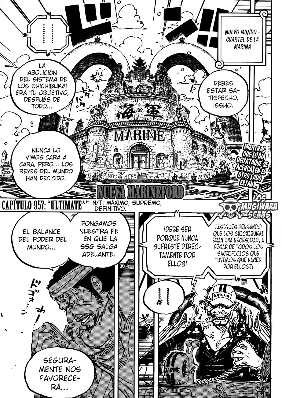 ONE PIECE Capitulo 957: Ultimátum página 4