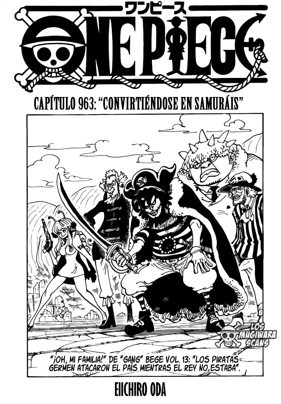 ONE PIECE Capitulo 963: Convirtiéndose En Samuráis página 2