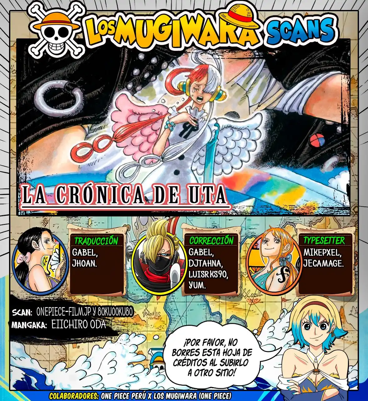 ONE PIECE Capitulo 1055.4: La Crónica de Uta página 1