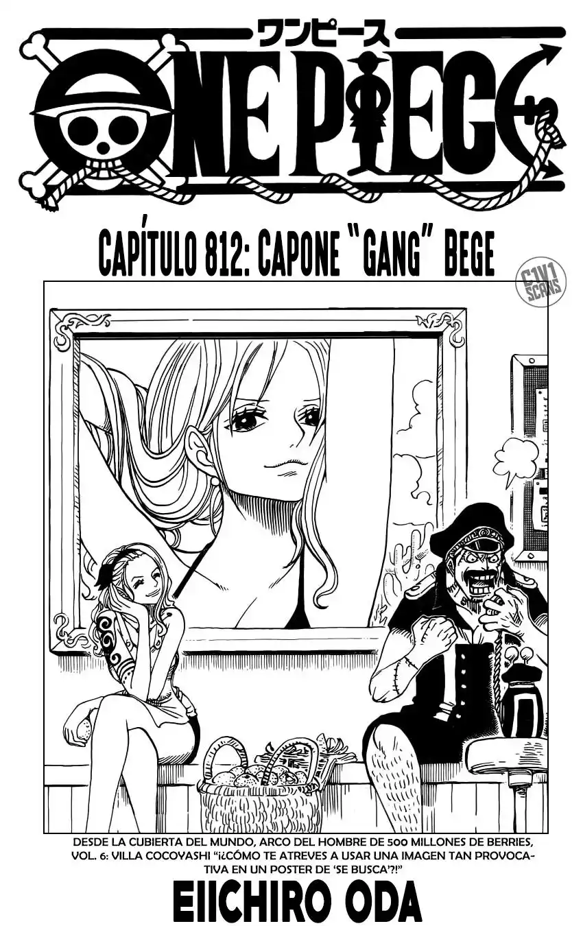 ONE PIECE Capitulo 812: La Banda Capone Bege página 2