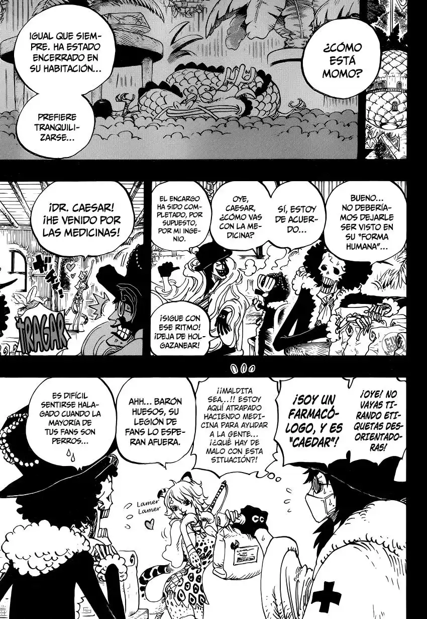 ONE PIECE Capitulo 812: La Banda Capone Bege página 6