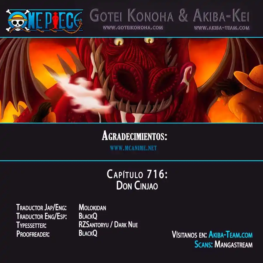 ONE PIECE Capitulo 716 página 1