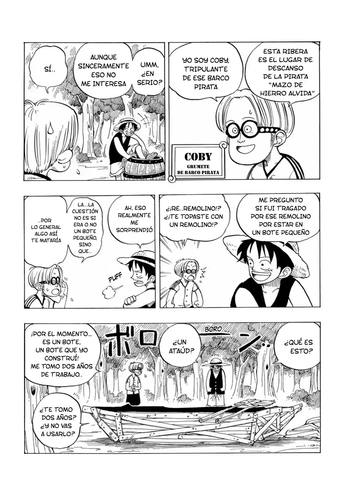 ONE PIECE Capitulo 2: "Ese Chico es, Luffy Sombrero de Paja" página 12