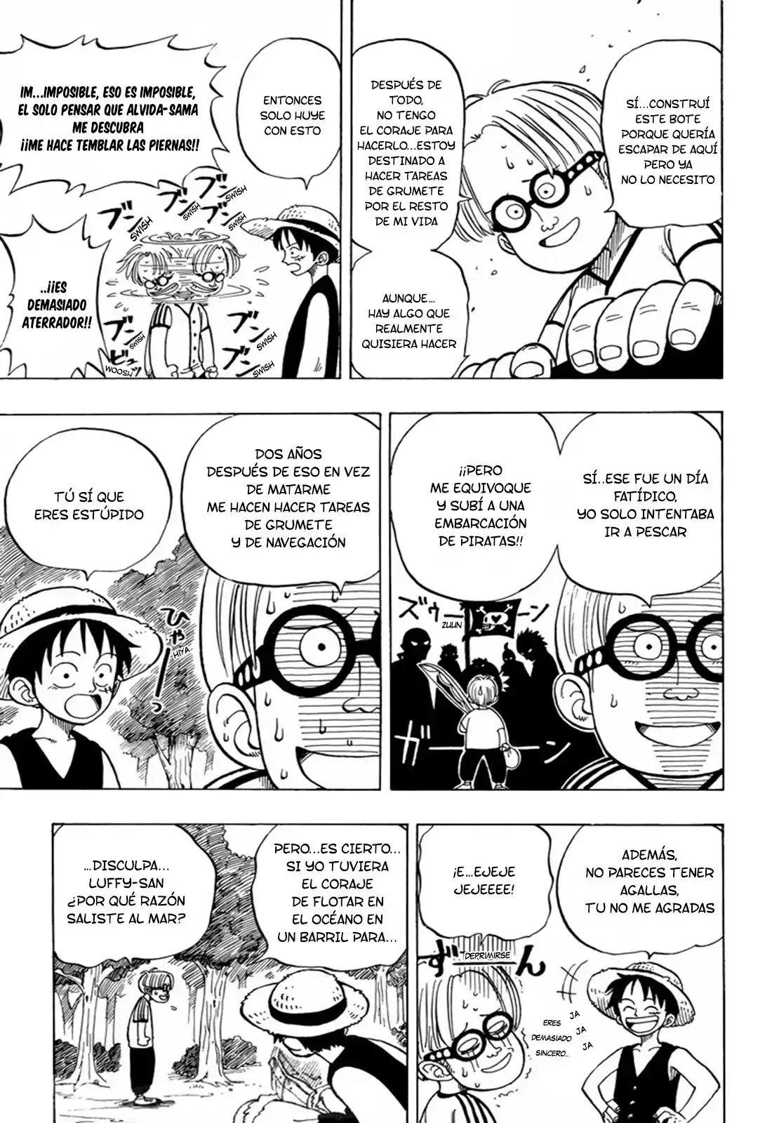 ONE PIECE Capitulo 2: "Ese Chico es, Luffy Sombrero de Paja" página 13