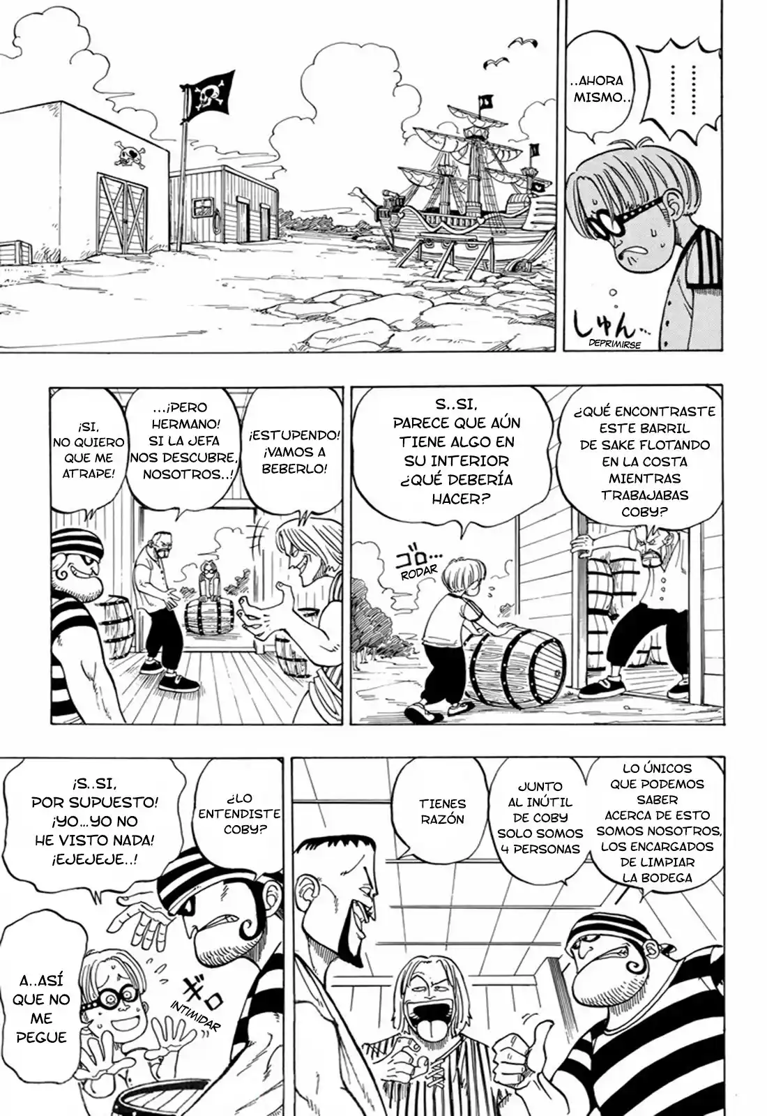 ONE PIECE Capitulo 2: "Ese Chico es, Luffy Sombrero de Paja" página 7