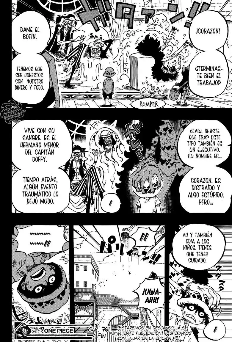 ONE PIECE Capitulo 761: La fruta ope ope página 15