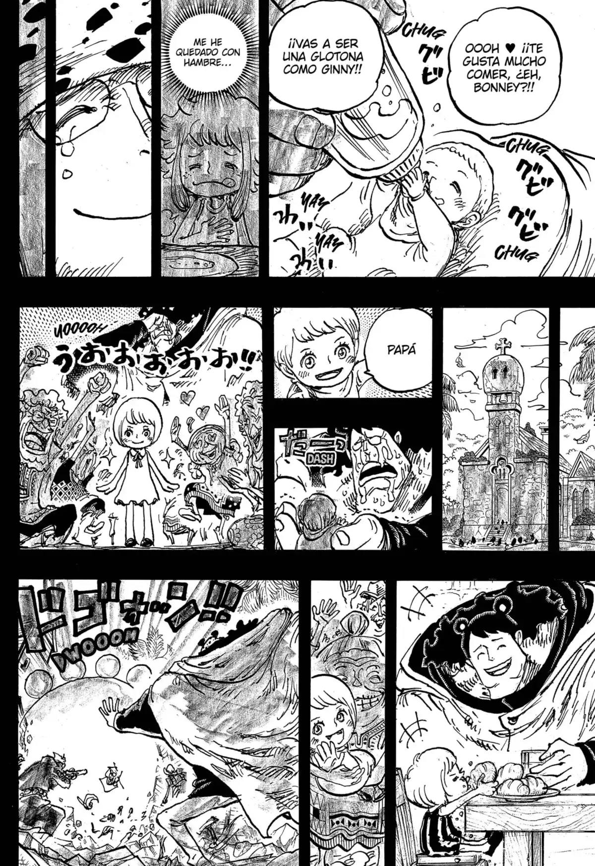 ONE PIECE Capitulo 1098: El Nacimiento de Bonney página 8