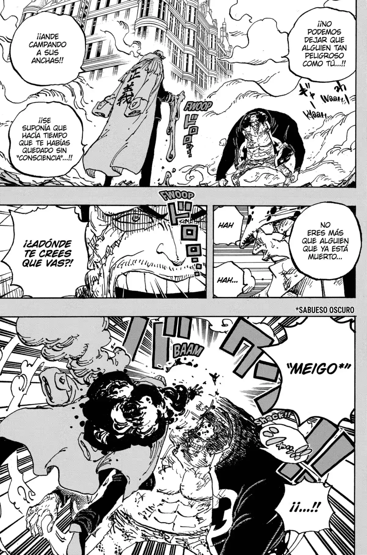 ONE PIECE Capitulo 1092: El Incidente del Alboroto del "Tirano" Kuma en Tierra Santa página 5