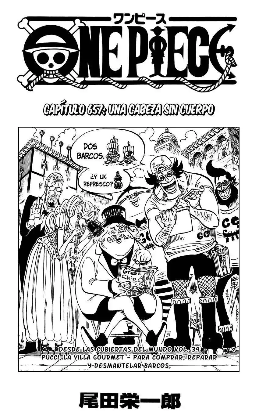 ONE PIECE Capitulo 657 página 2