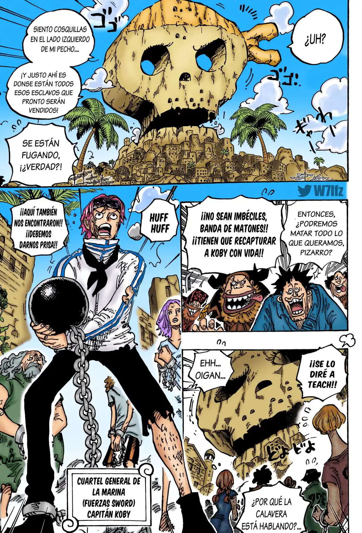 ONE PIECE Capitulo 1080: "El Héroe Legendario" página 4