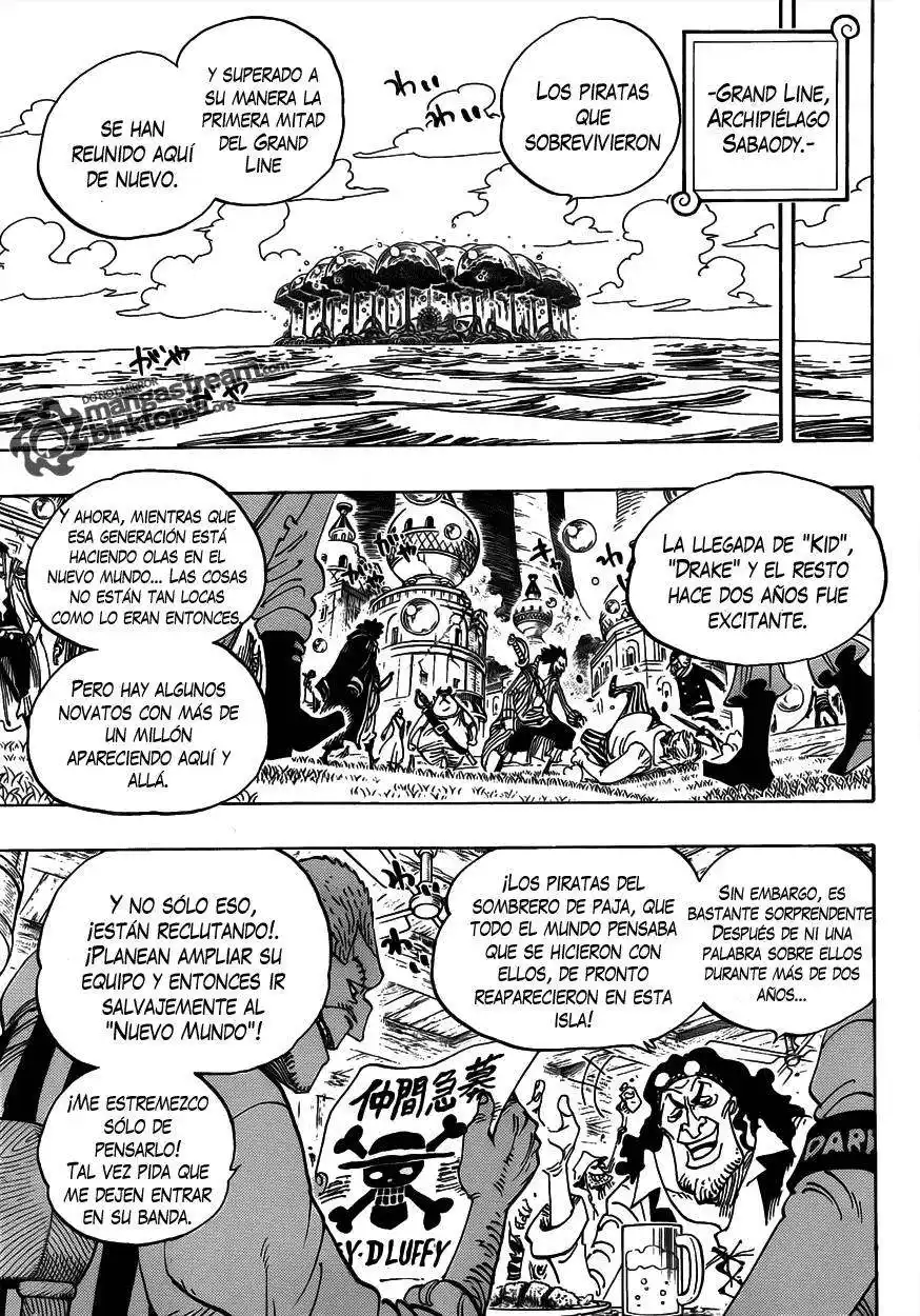 ONE PIECE Capitulo 598 página 7