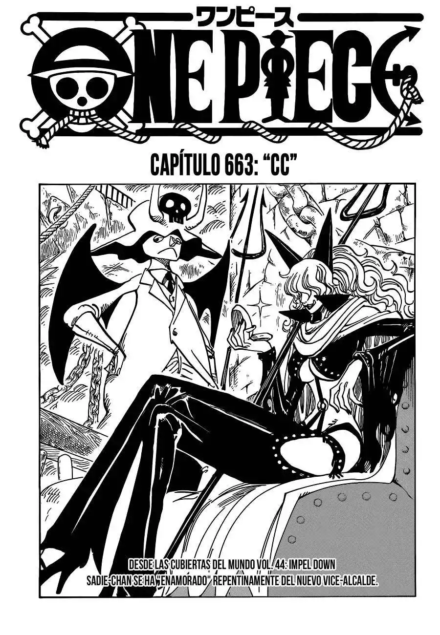 ONE PIECE Capitulo 663 página 2