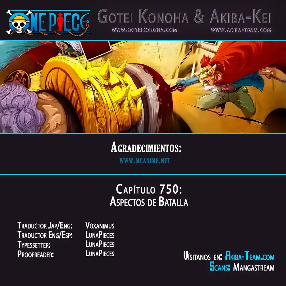 ONE PIECE Capitulo 750: capitulo 750 página 1