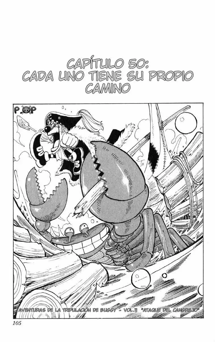 ONE PIECE Capitulo 50: "Cada uno tiene su Propio Camino" página 1