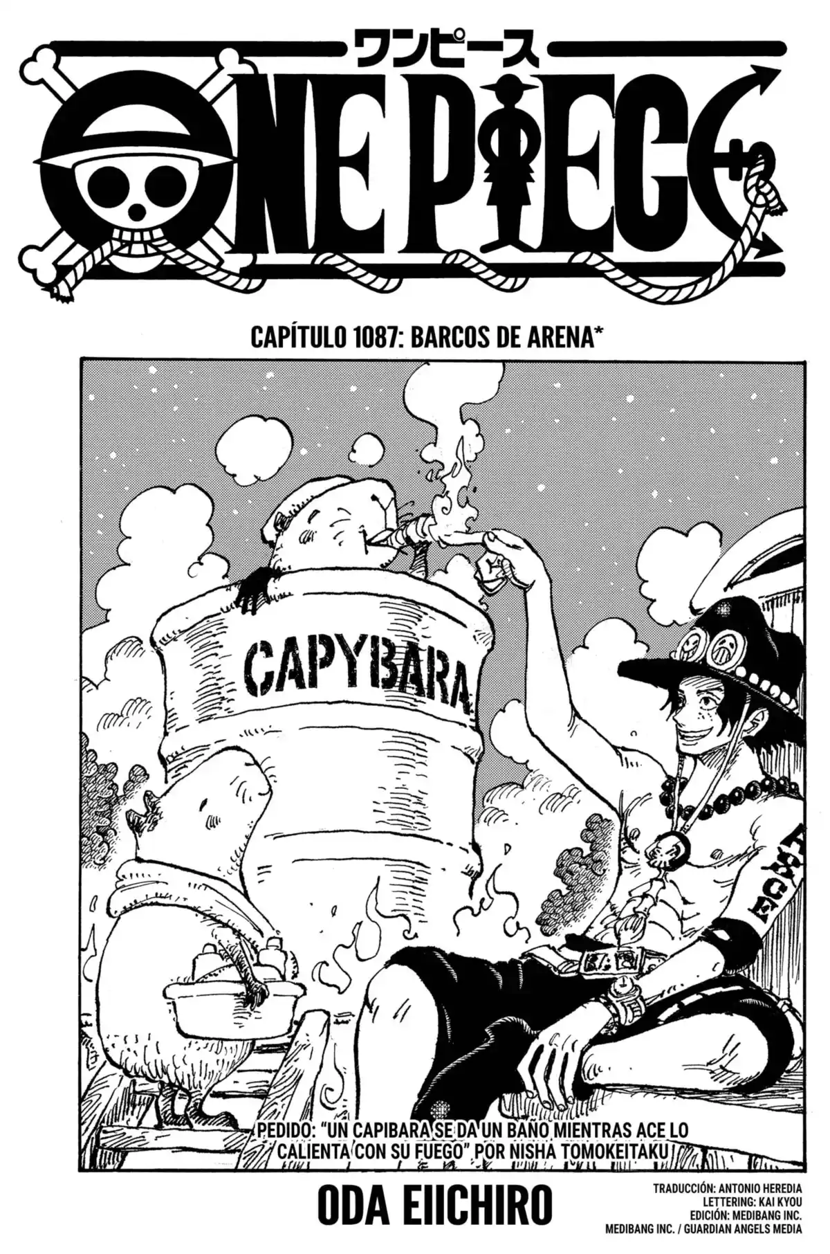 ONE PIECE Capitulo 1087: "Buques de Guerra de Boxeo" página 1