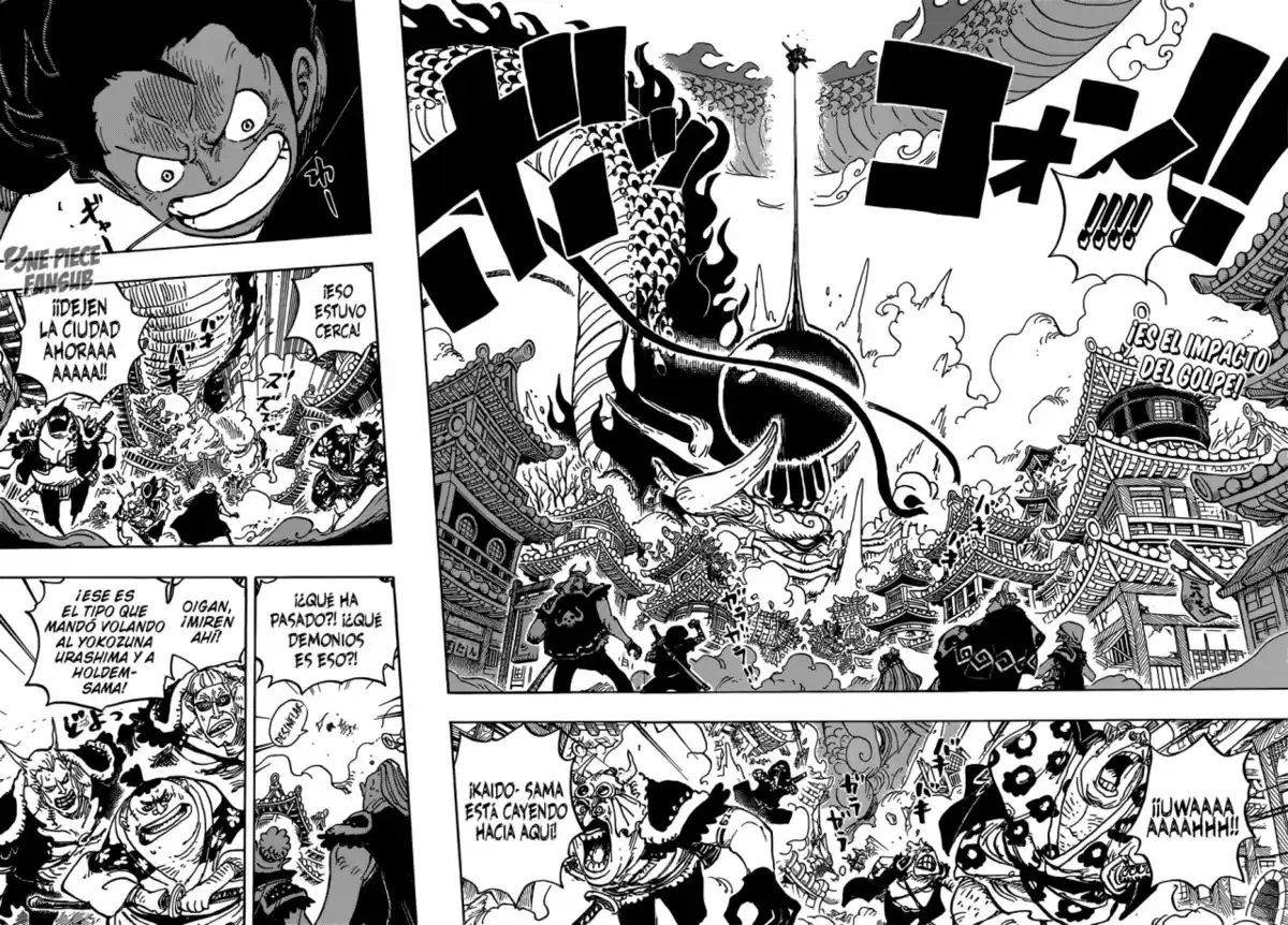 ONE PIECE Capitulo 923: Emperador Kaido vs Luffy página 3