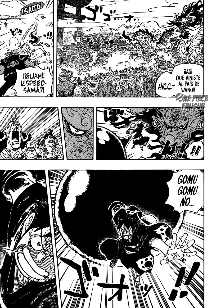 ONE PIECE Capitulo 923: Emperador Kaido vs Luffy página 9