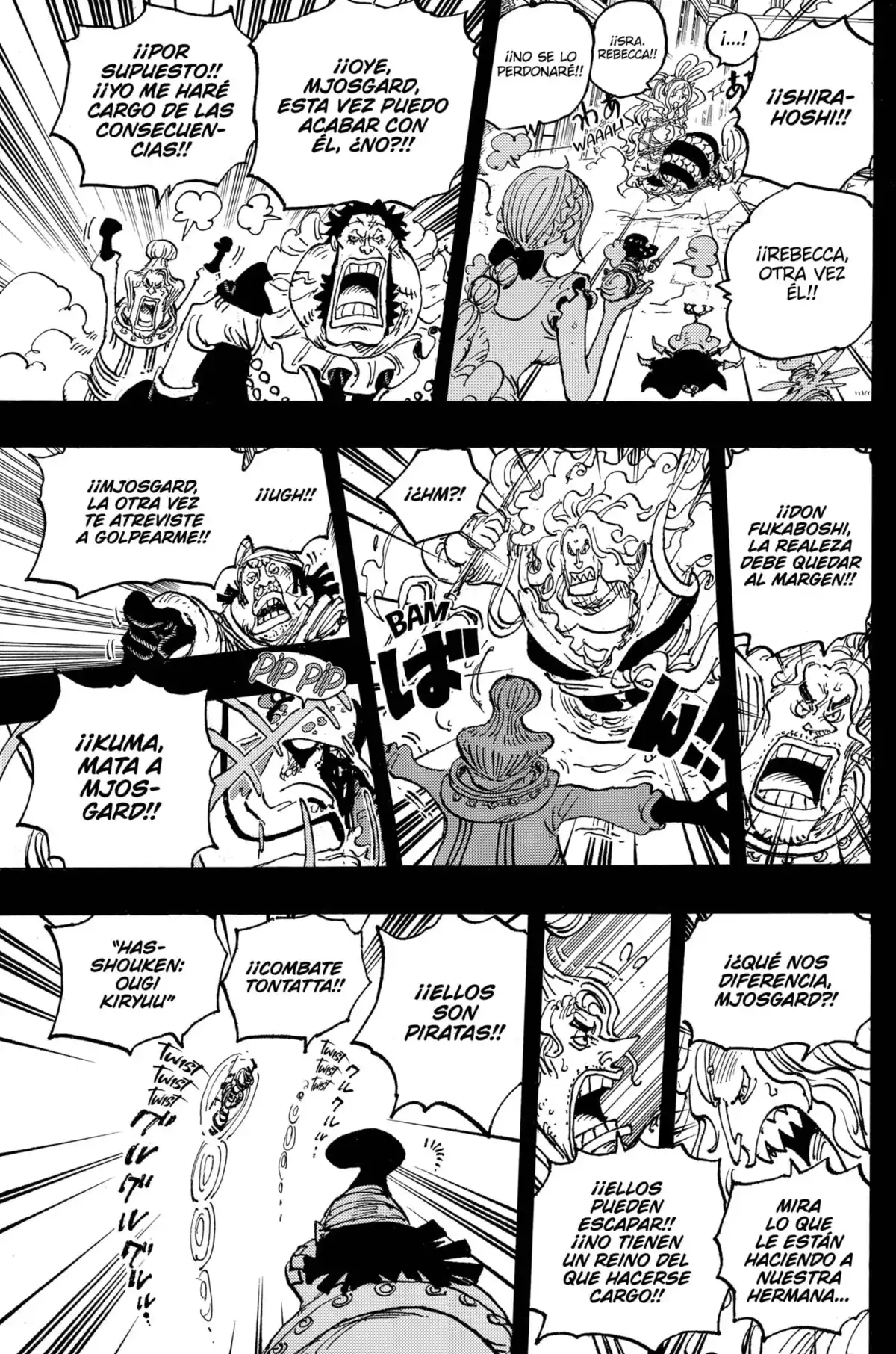 ONE PIECE Capitulo 1084: "Intento de Homicidio contra un Dragón Celestial" página 14