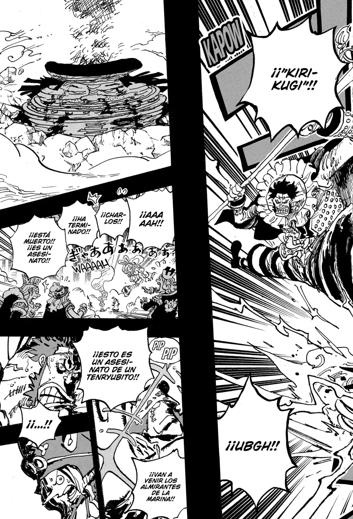 ONE PIECE Capitulo 1084: "Intento de Homicidio contra un Dragón Celestial" página 16