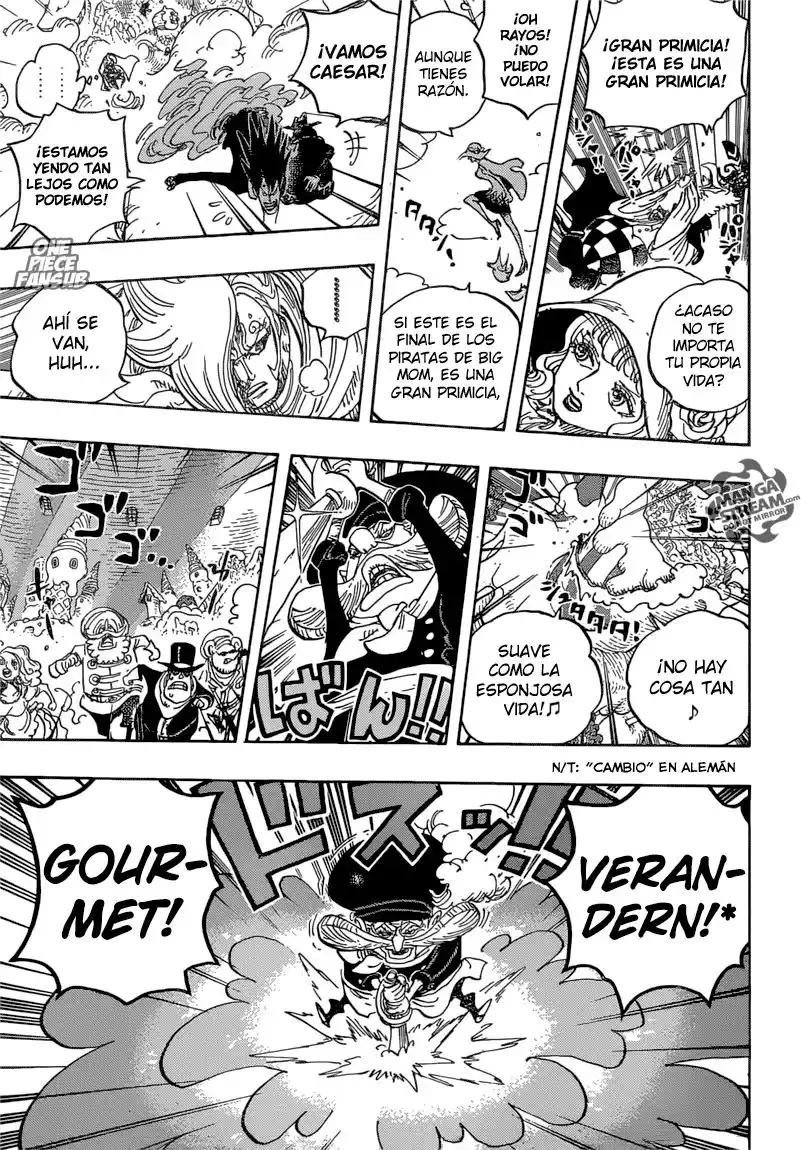 ONE PIECE Capitulo 872: Suave y Esponjoso página 12