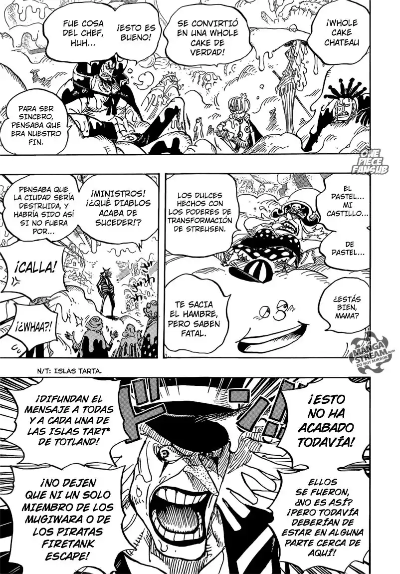 ONE PIECE Capitulo 872: Suave y Esponjoso página 15