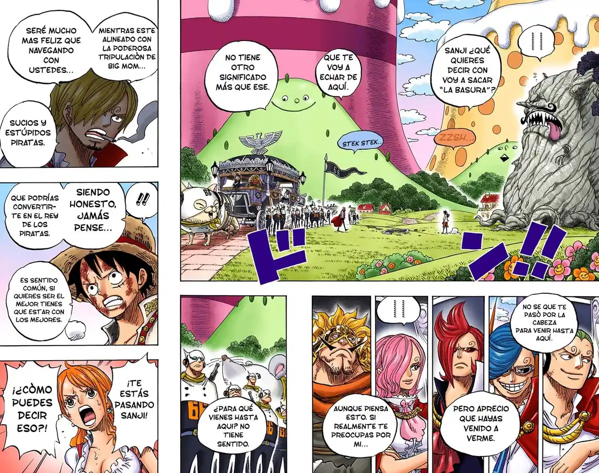 ONE PIECE Capitulo 844.5: Sanji vs Luffy página 3