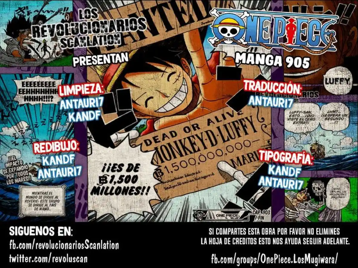 ONE PIECE Capitulo 905: UN MUNDO HERMOSO página 20