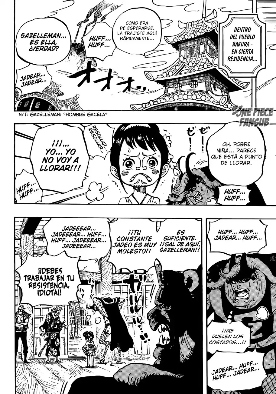 ONE PIECE Capitulo 915: Ciudad Bakura página 5