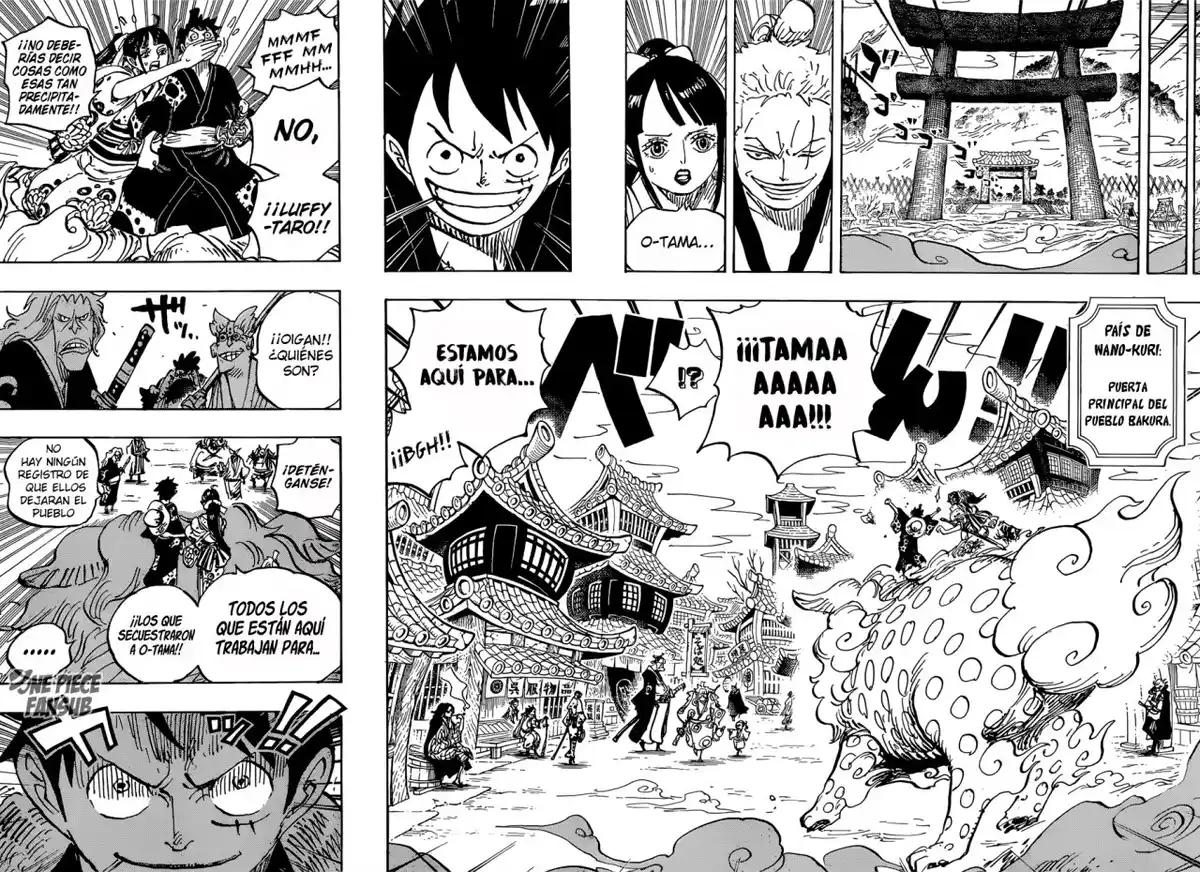 ONE PIECE Capitulo 915: Ciudad Bakura página 9