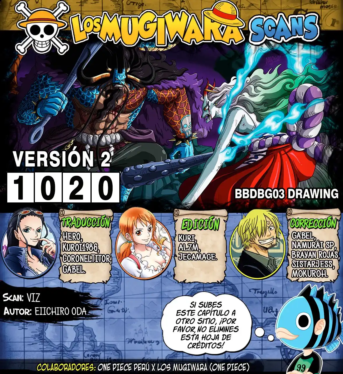 ONE PIECE Capitulo 1020.5 página 1