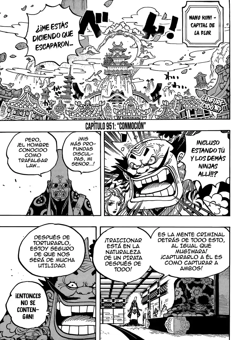 ONE PIECE Capitulo 951: Alboroto página 4