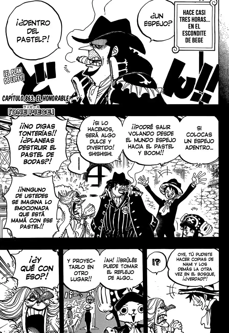 ONE PIECE Capitulo 863: El caballero consumado página 5