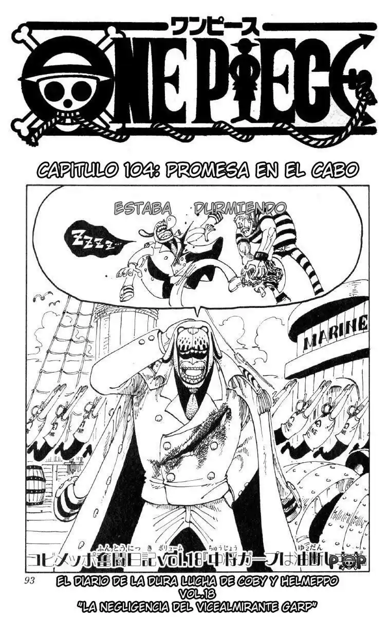 ONE PIECE Capitulo 104 página 1