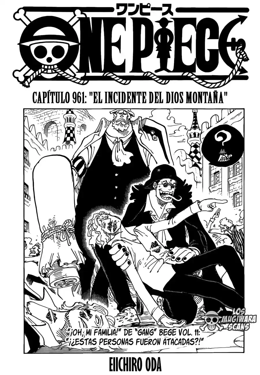 ONE PIECE Capitulo 961: El Incidente del Dios de la Montaña página 2